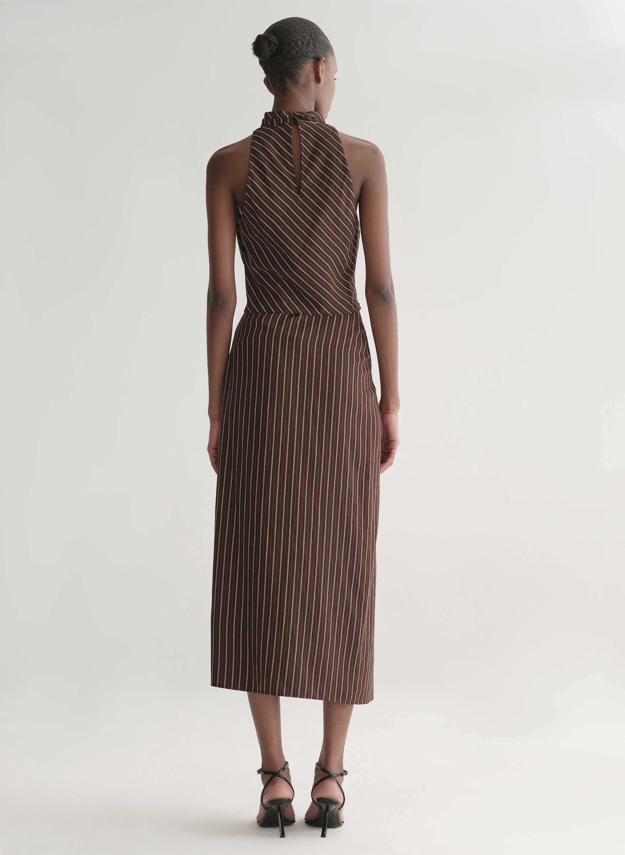 Jean Striped Midi Skirt | ALC LTD