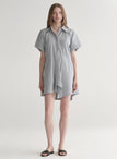 Julie Cotton Mini Shirtdress