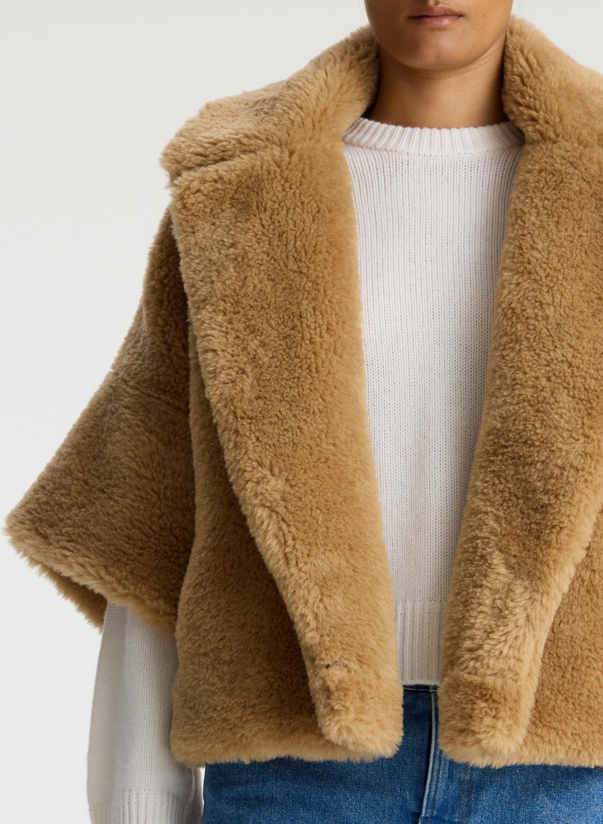 Faux clearance sherpa sweater