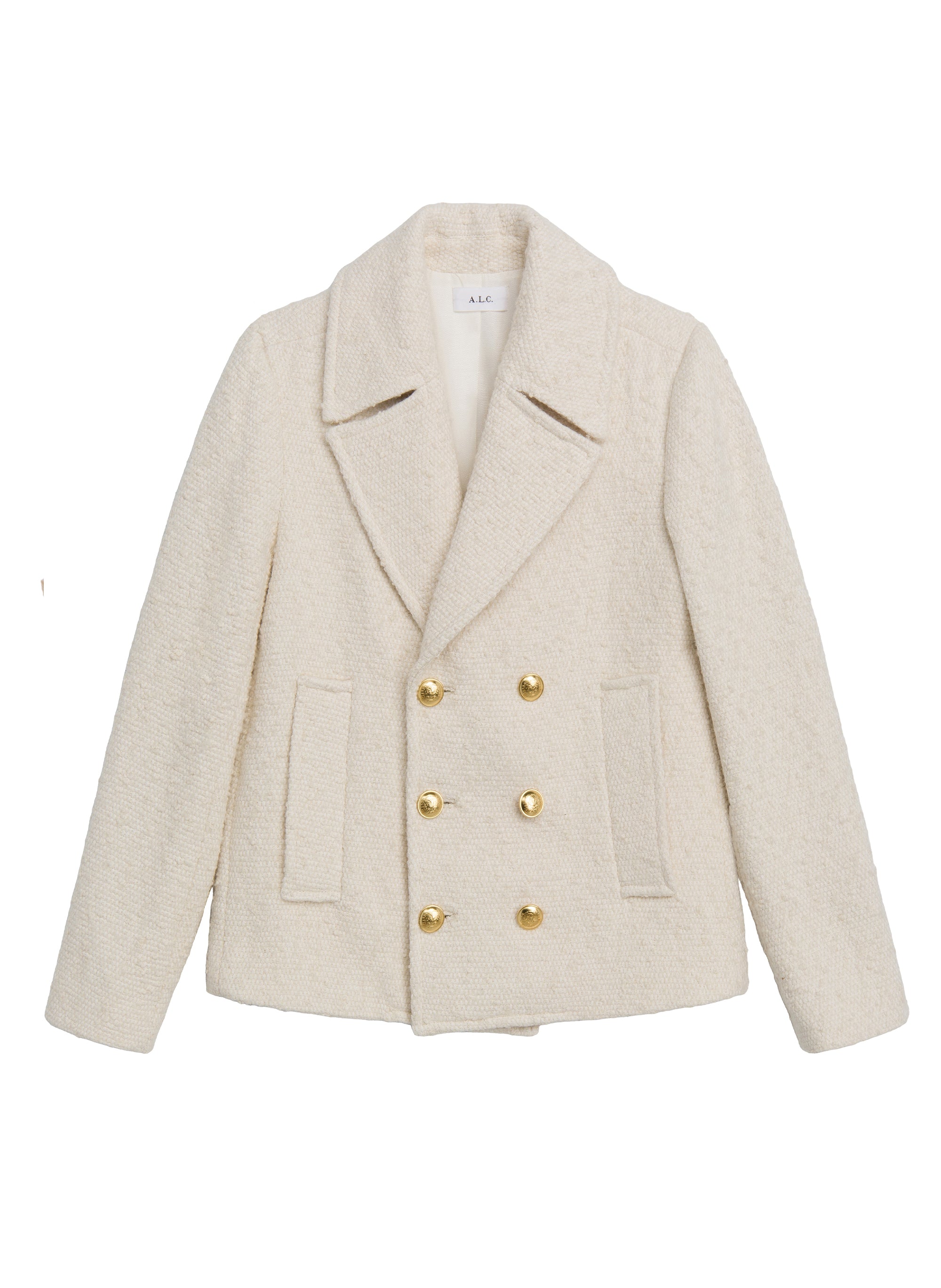 Cream hotsell tweed coat