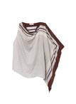 Kit Scarf Print Asymmetric Top