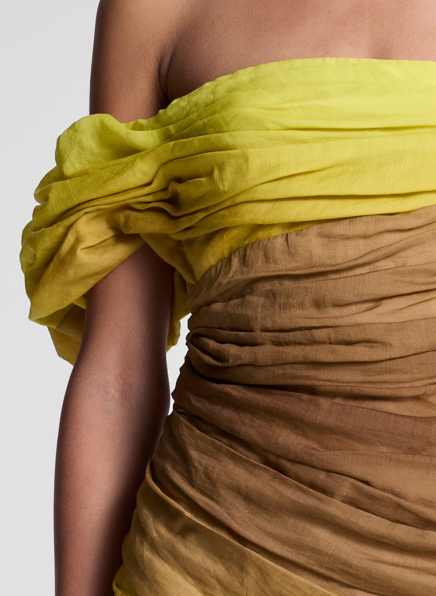 woman wearing ombre mini dress