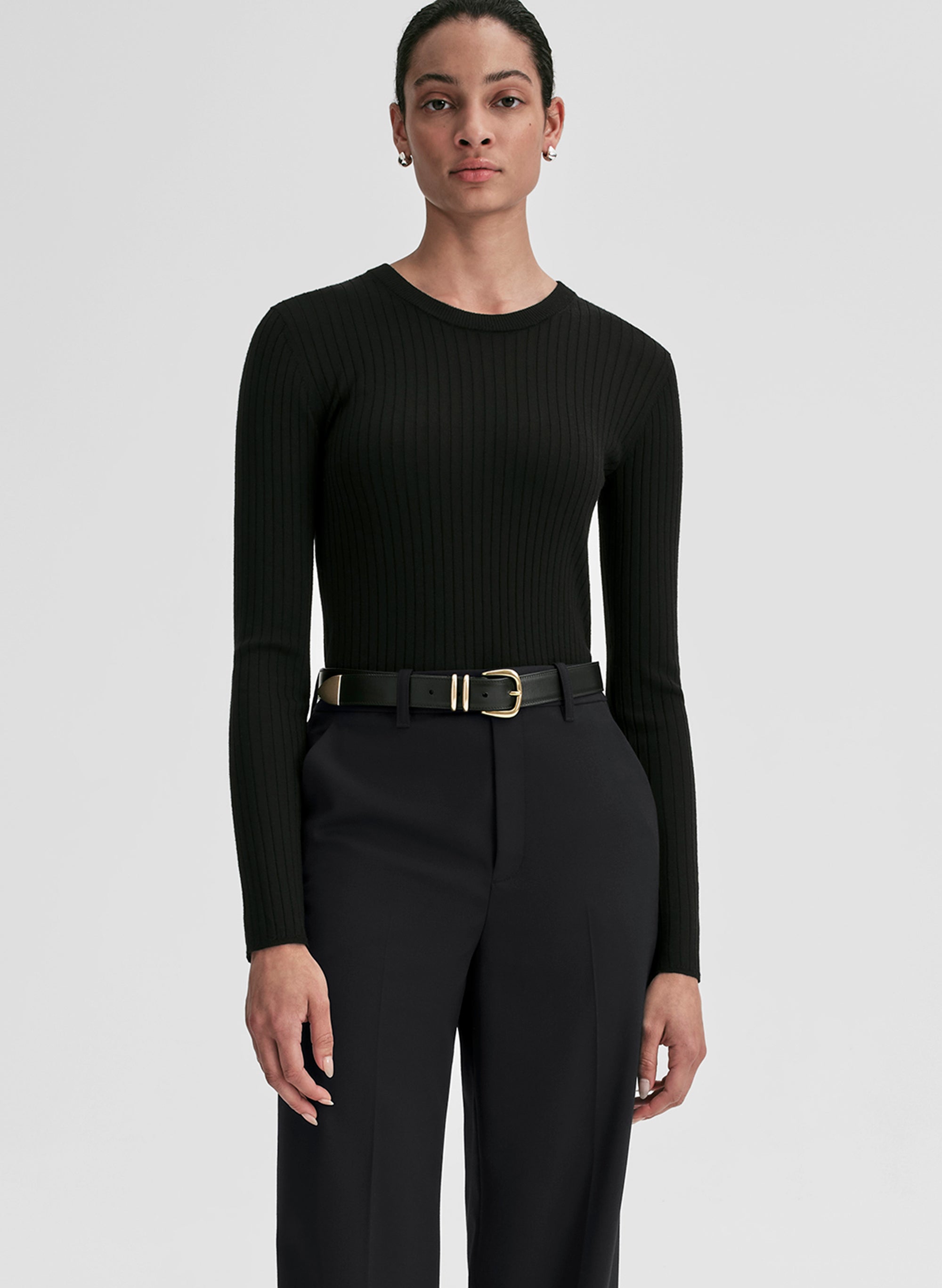 Kyle Ribbed Merino Top | ALC LTD