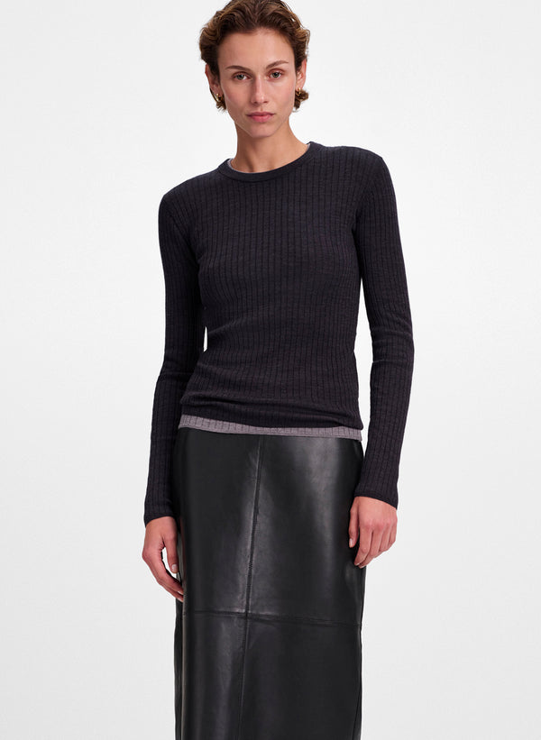 Kyle Ribbed Merino Top