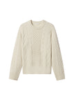 Kyra Merino Cable Knit Sweater