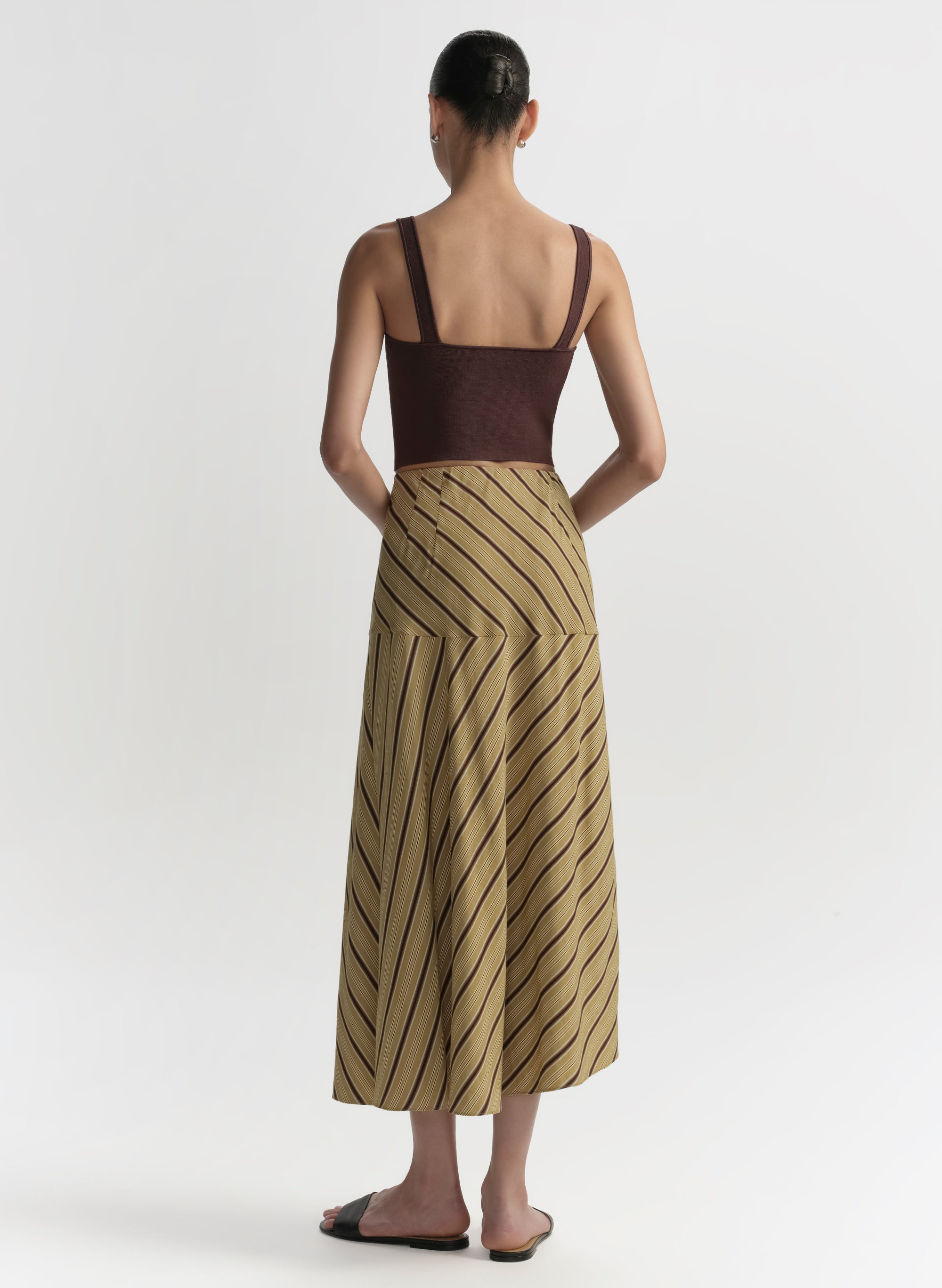 Kara Striped Midi Skirt | ALC LTD