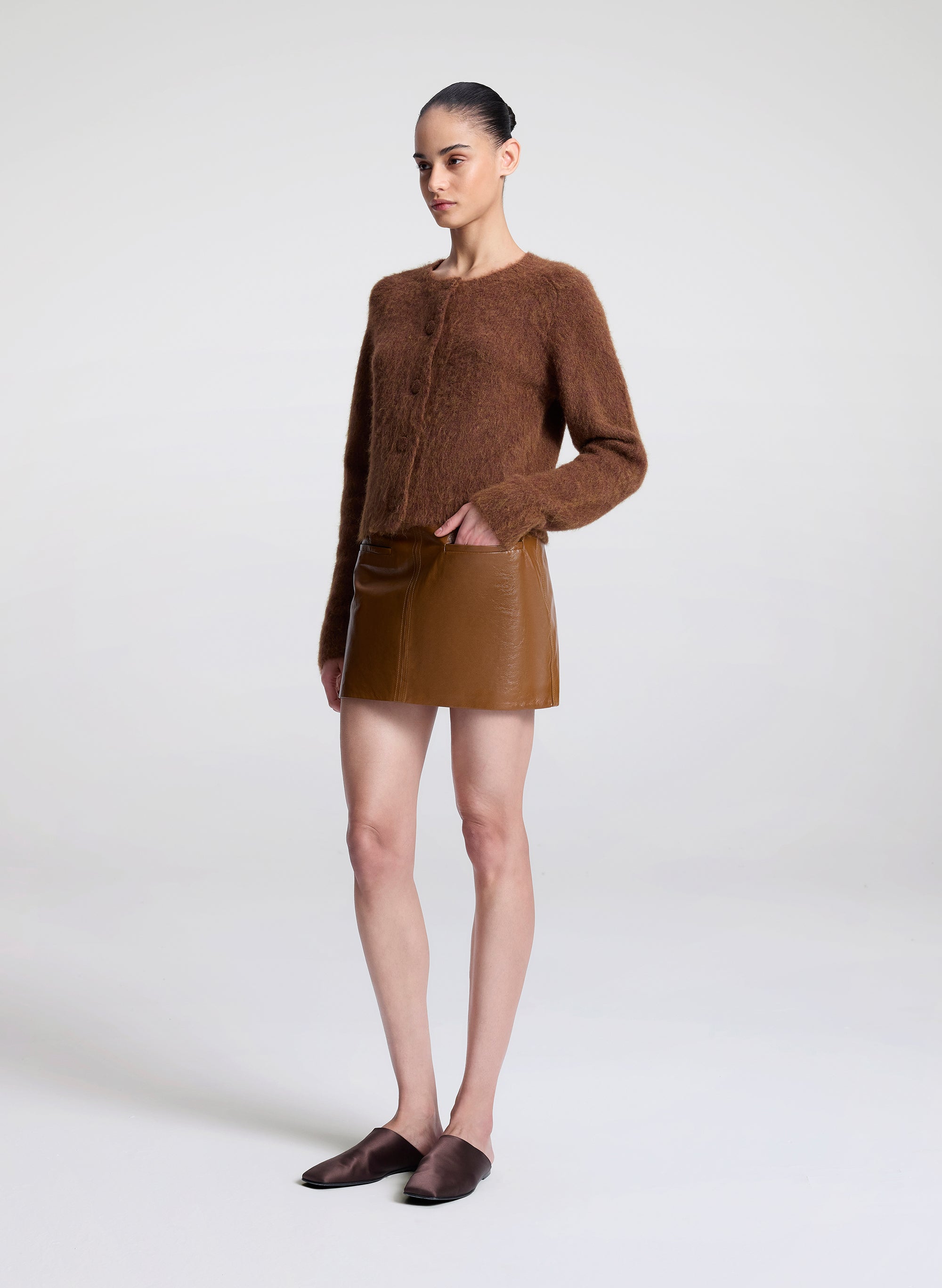 Lainie Brushed Alpaca Cardigan | ALC LTD