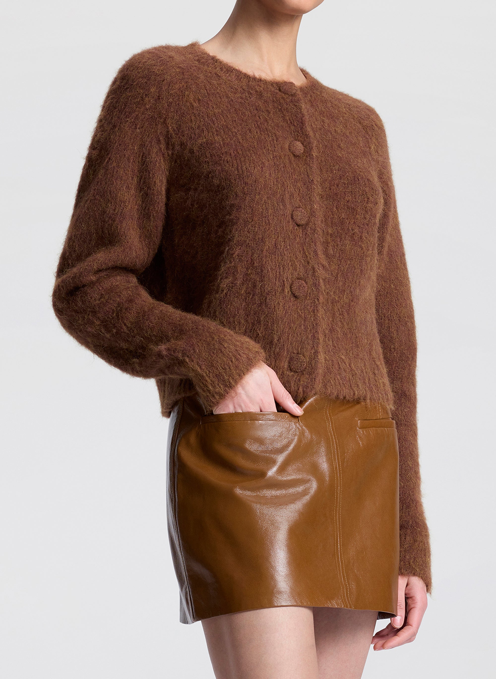 Lainie Brushed Alpaca Cardigan | ALC LTD