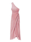 Lara Satin Pleated Gown