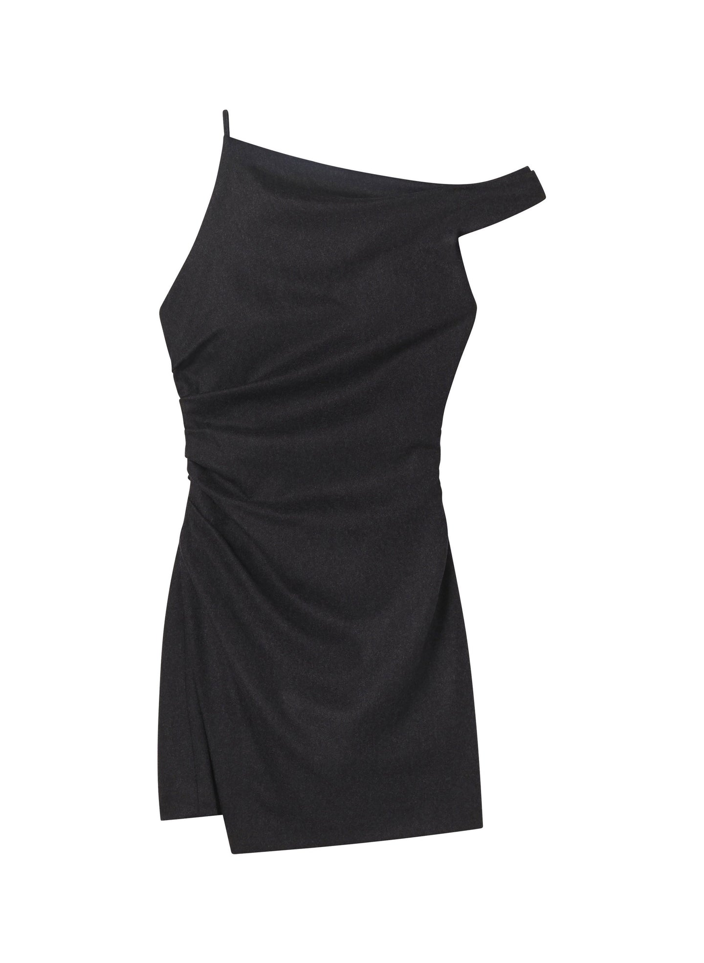 A.L.C. Women's Leia Wool Cashmere Mini Dress in Charcoal, Size 00 A.L.C. Women's Leia Wool Cashmere Mini Dress in Charcoal, Size 00