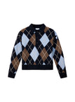Lennon Argyle Polo Sweater