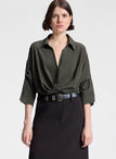 Leo Cropped Silk Shirt