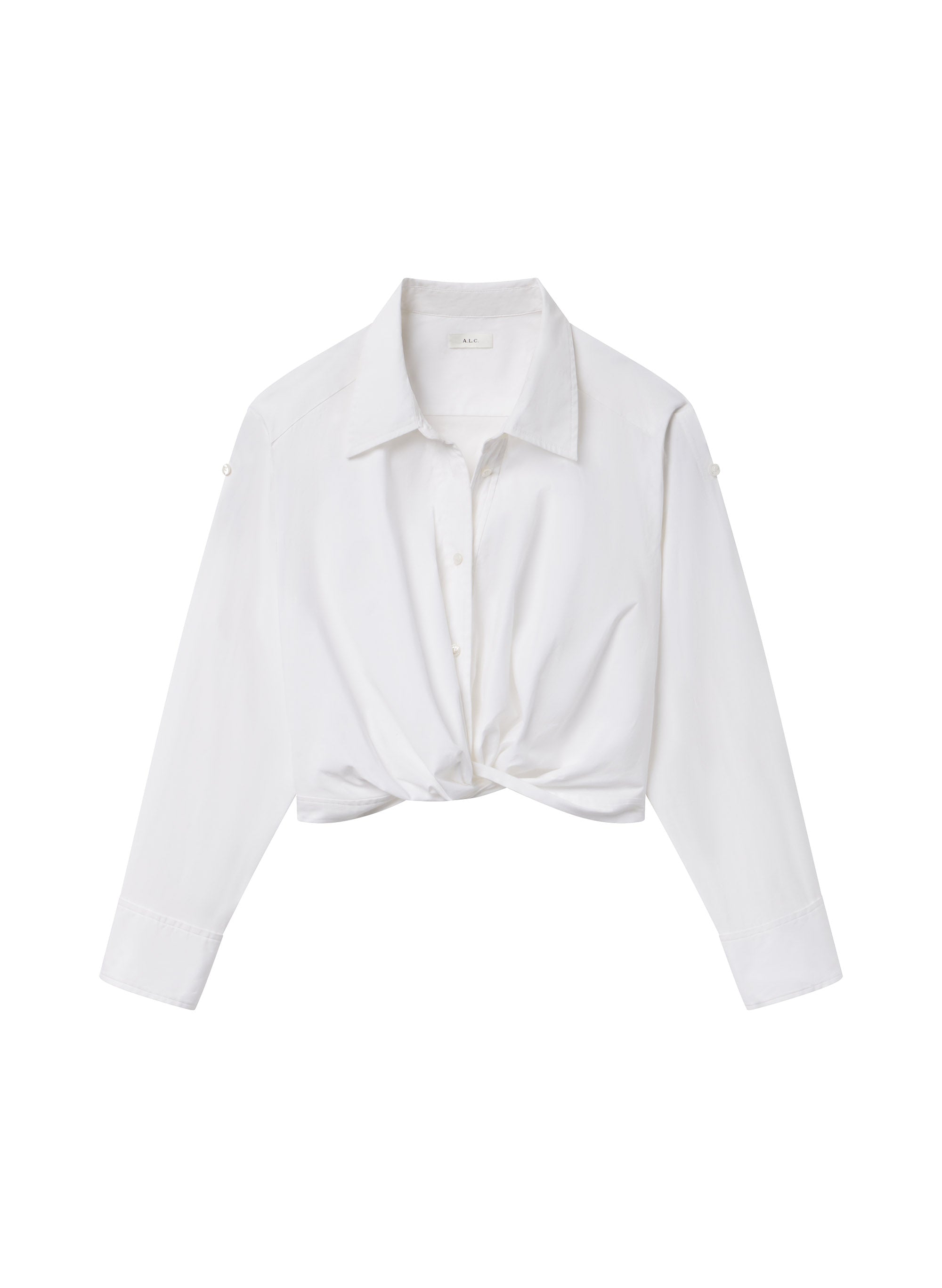 Leo Cropped Cotton Shirt | ALC LTD