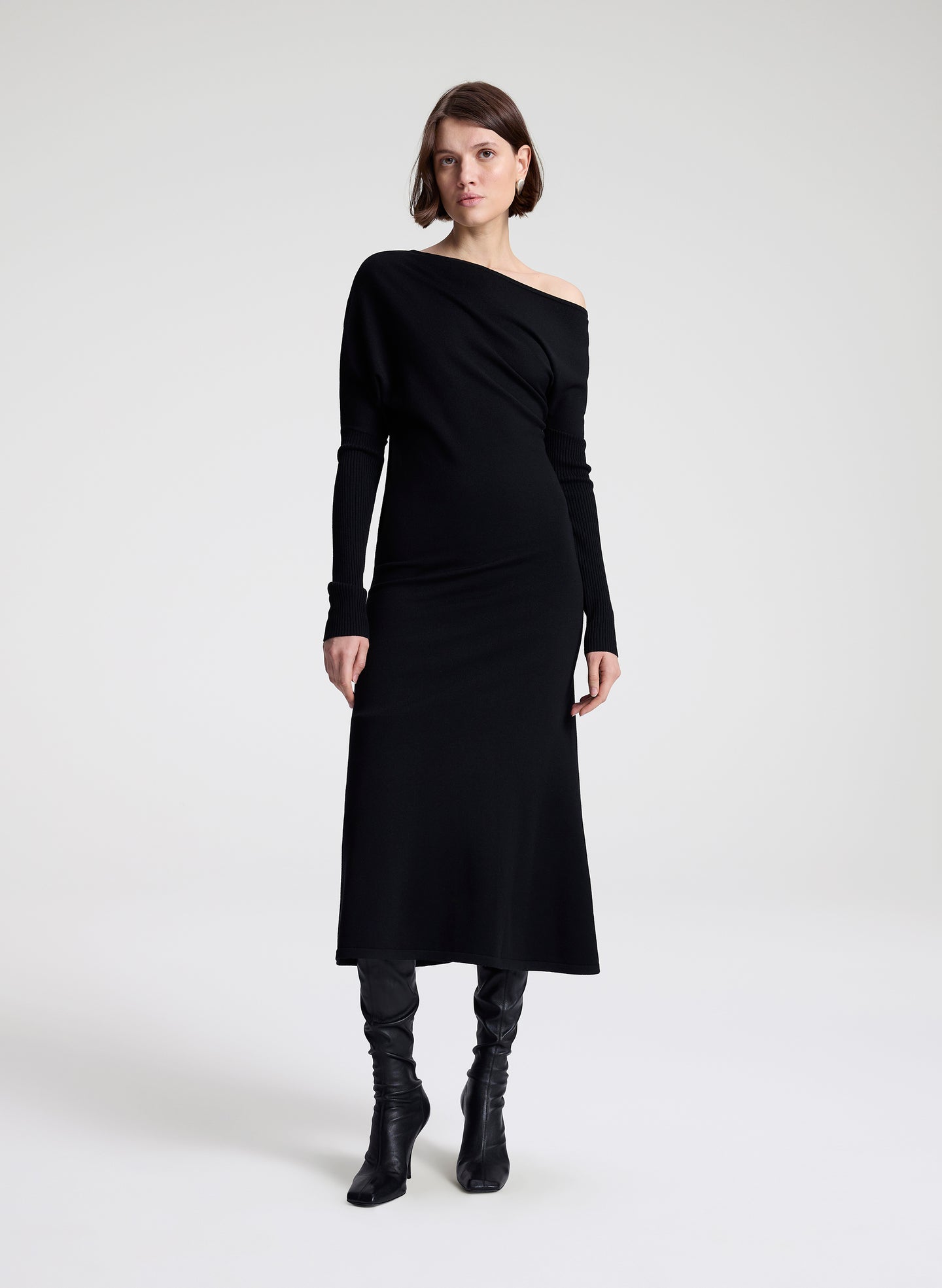 alc knit dress A.L.C. Adrian Midi Dress