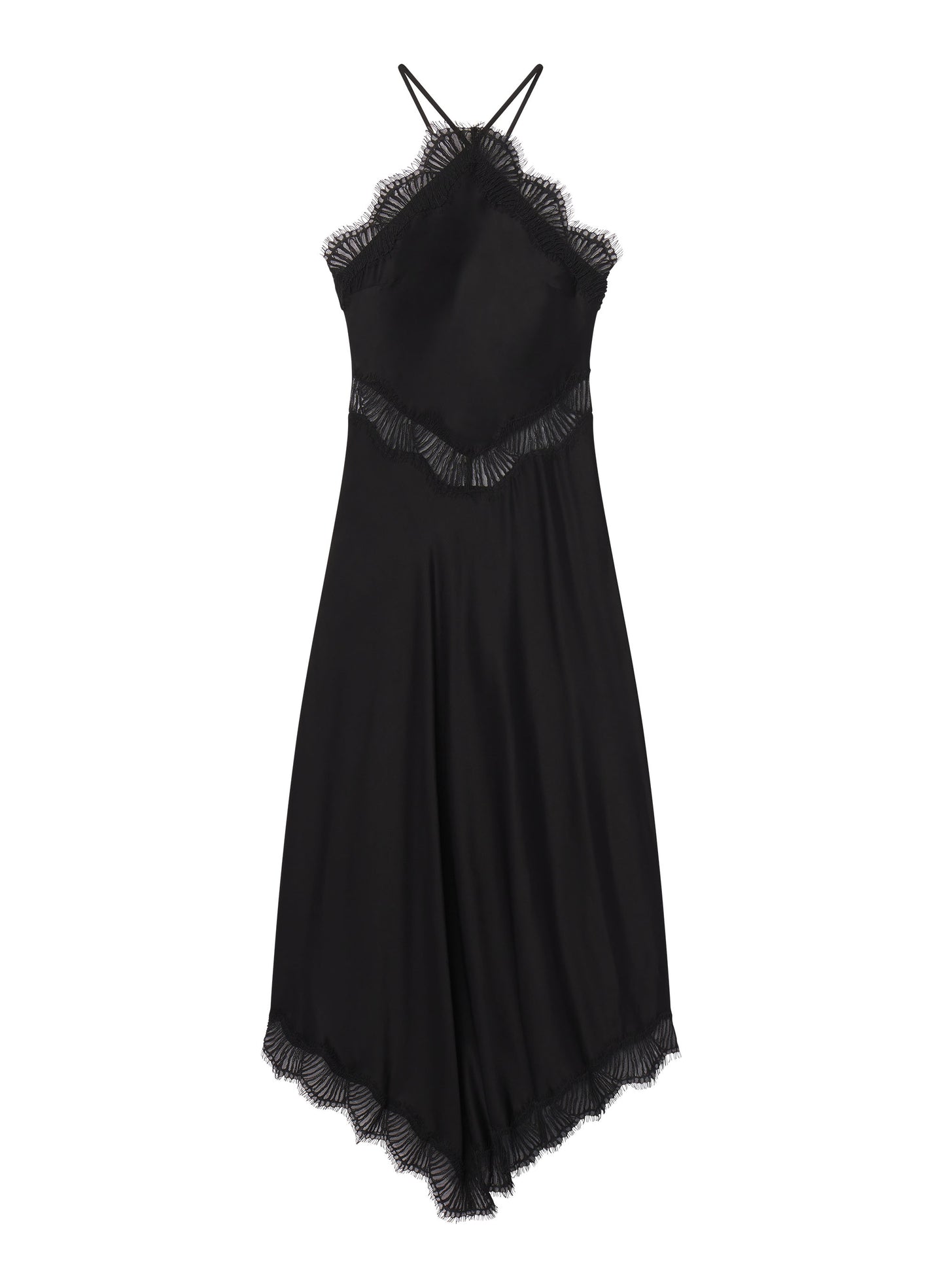 Lucia Satin and Lace Midi Dress | ALC LTD Lucia Satin and Lace Midi Dress | ALC LTD