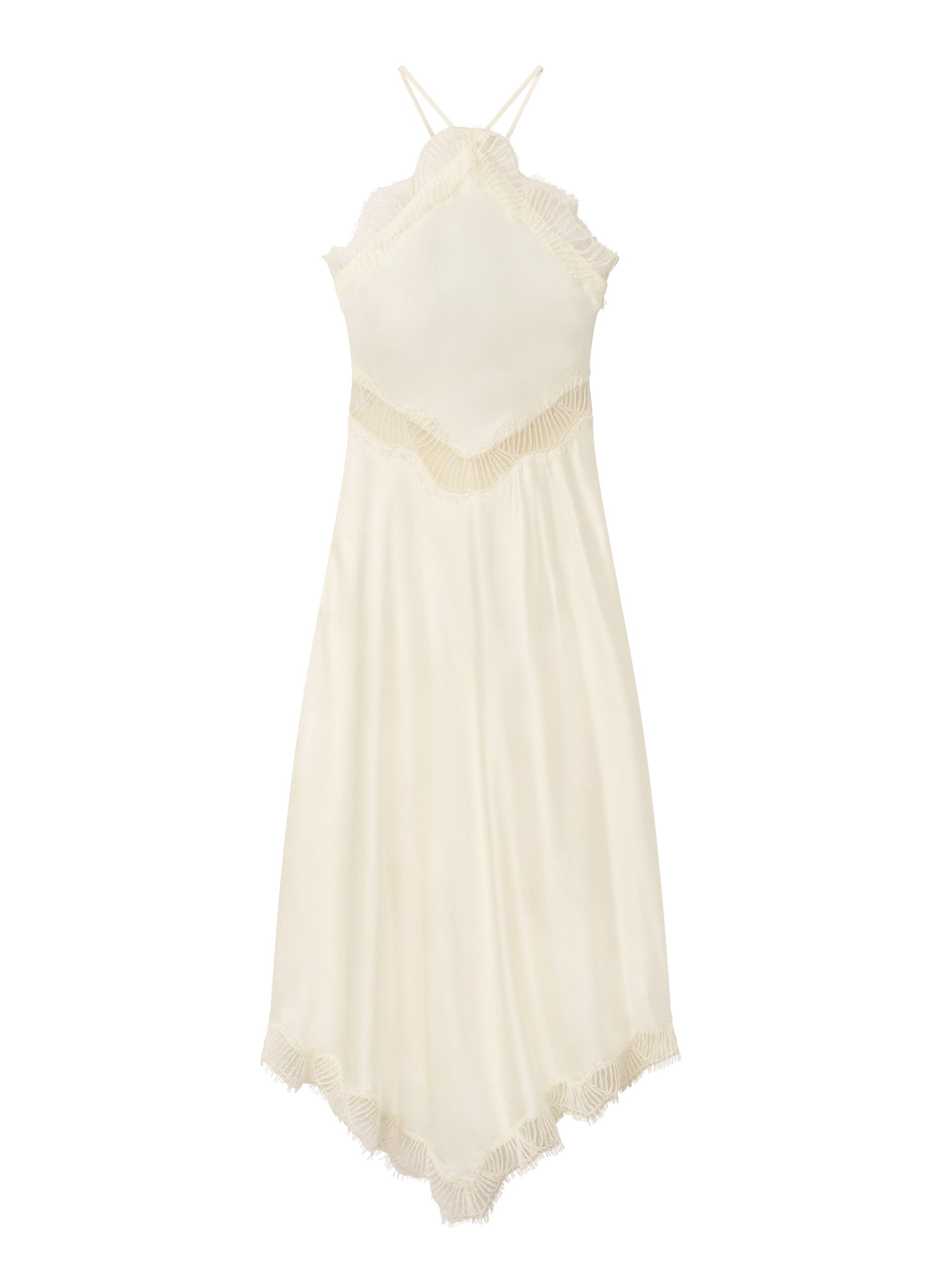 Lucia Satin and Lace Midi Dress | ALC LTD