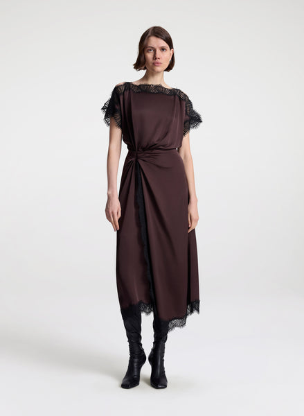 alc brown leather dress Alexandria Faux Leather Dress by A.L.C