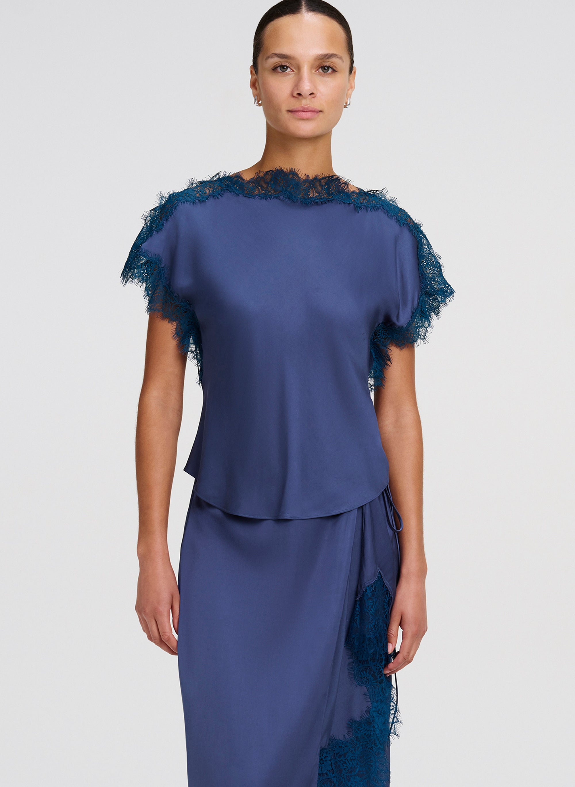 Luna Satin and Lace Top | ALC LTD