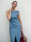 Lyra Linen Midi Dress