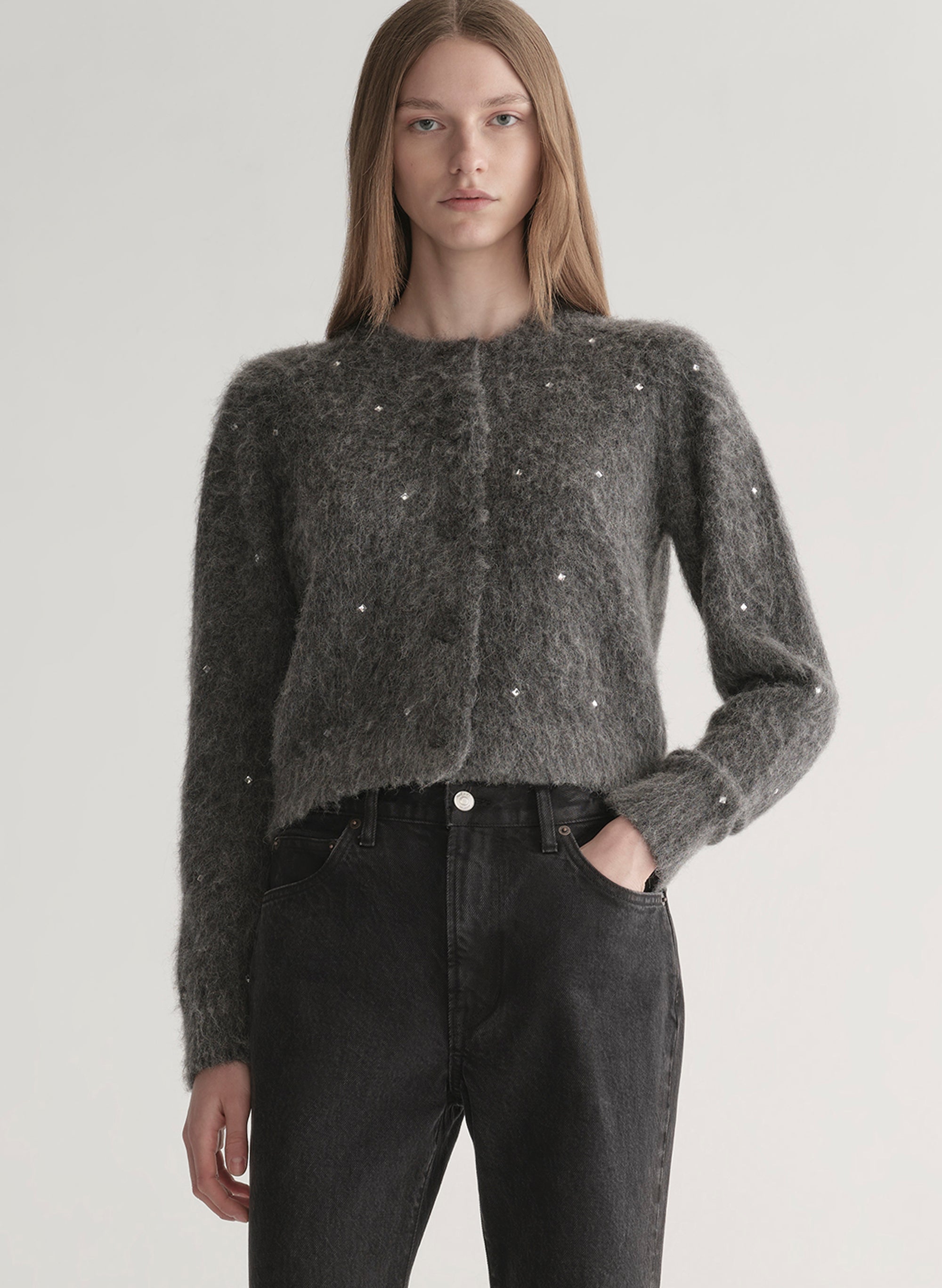 &liebe アントン Lainie Embellished Brushed Alpaca Cardigan | ALC LTD
