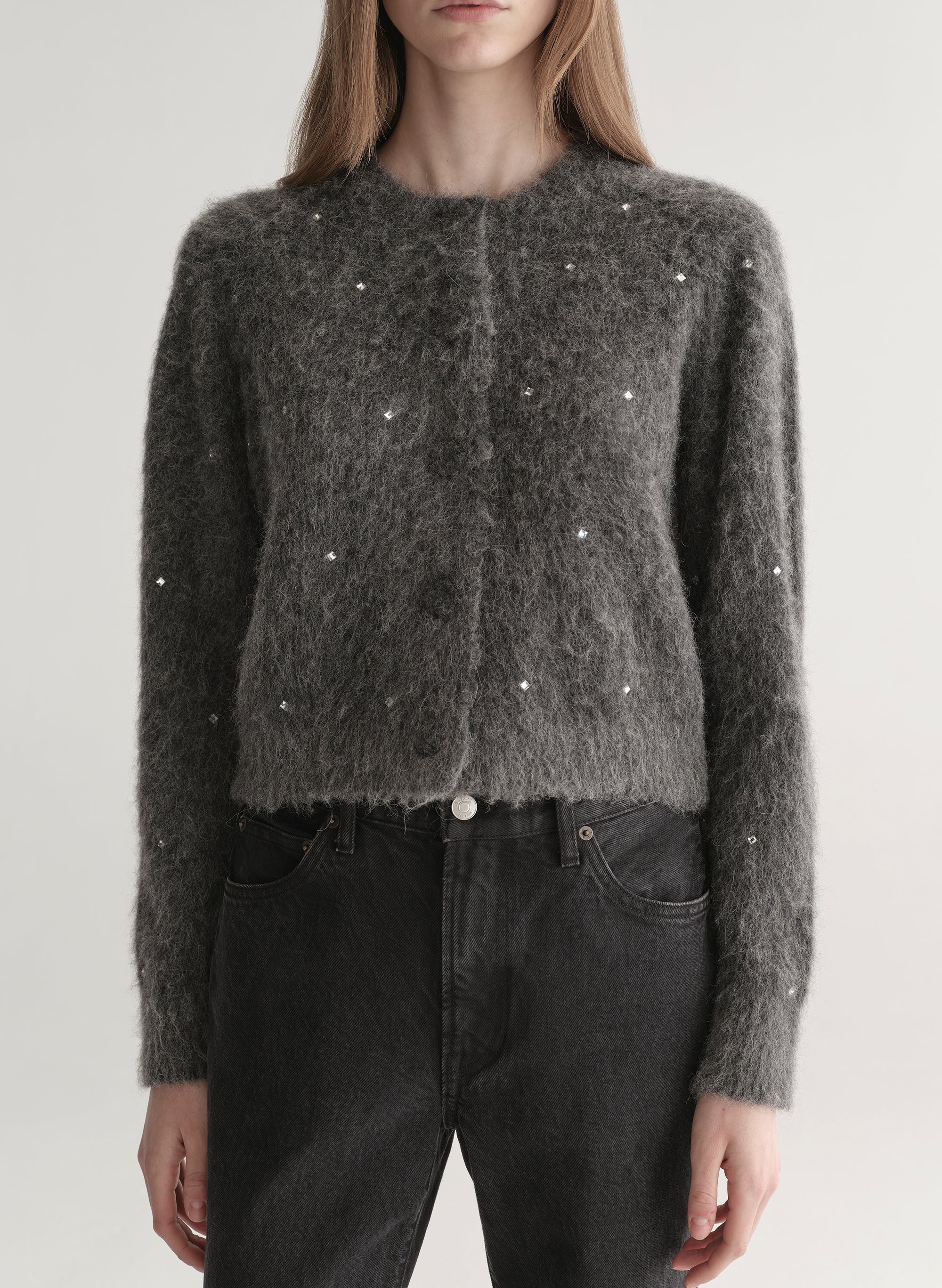 Lainie Embellished Brushed Alpaca Cardigan | ALC LTD