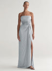 Layla Strapless Pleated Gown