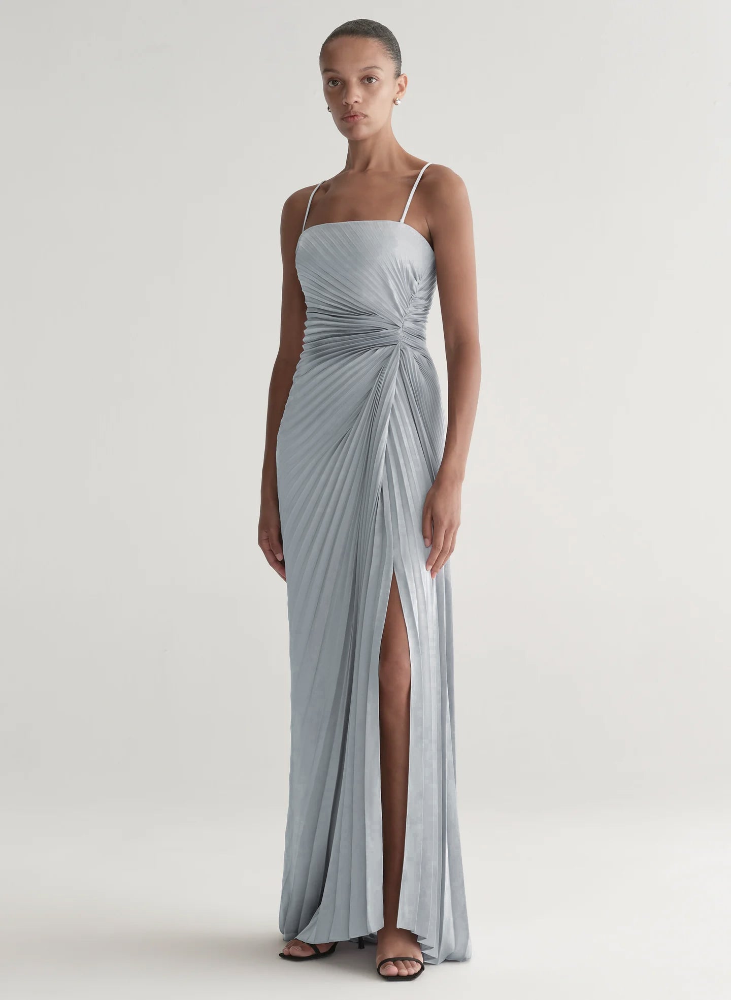 A.L.C. Women's Layla Strapless Pleated Gown in Steel Blue, Size 0 A.L.C. Women's Layla Strapless Pleated Gown in Steel Blue, Size 0