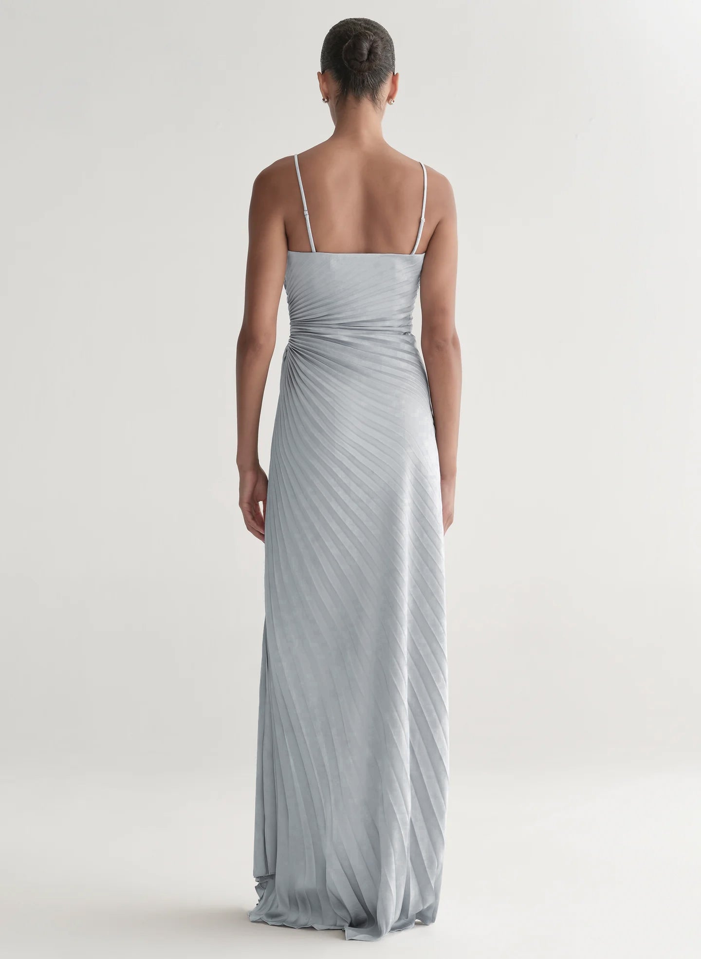 A.L.C. Women's Layla Strapless Pleated Gown in Steel Blue, Size 0 A.L.C. Women's Layla Strapless Pleated Gown in Steel Blue, Size 0