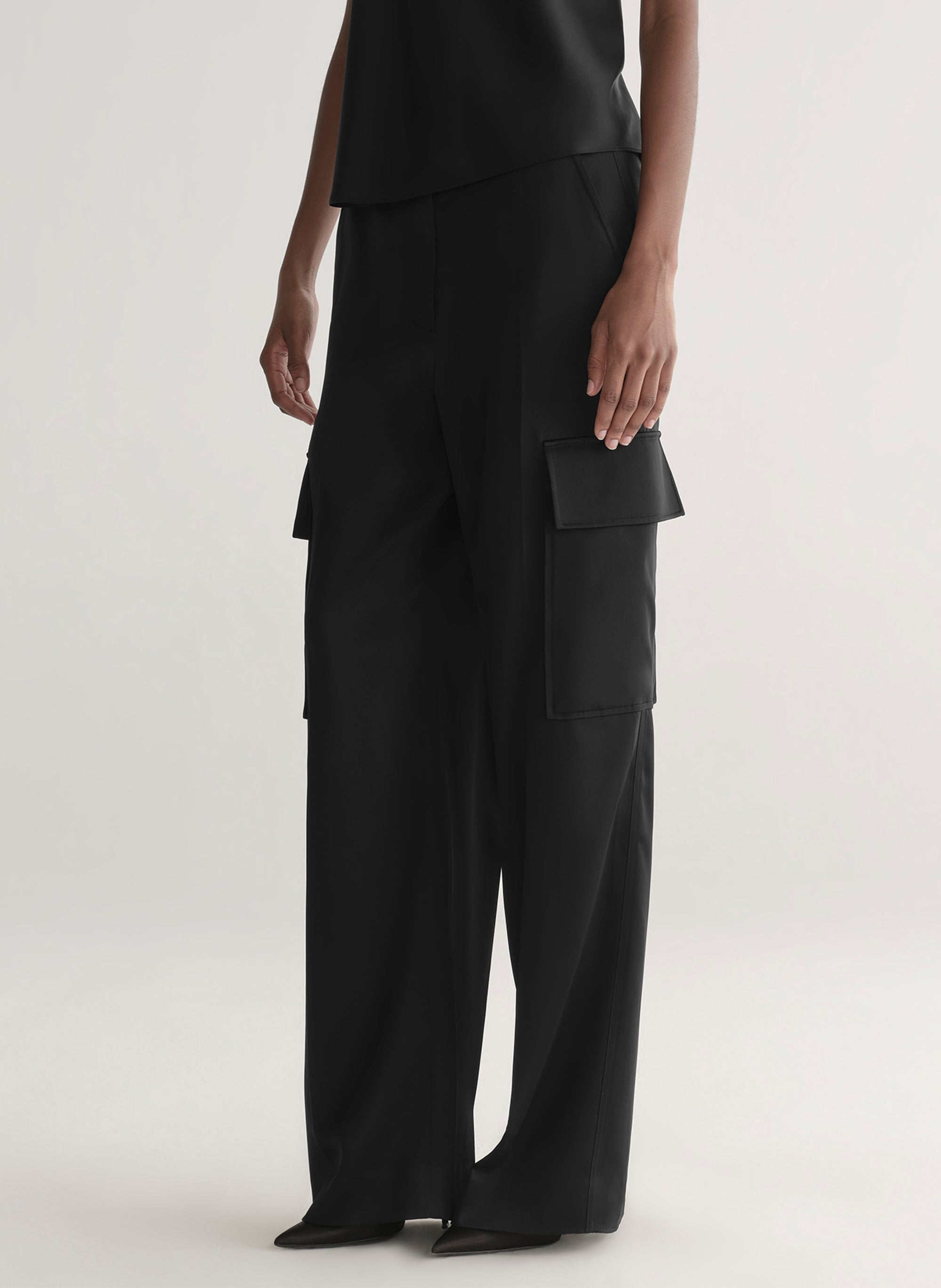Logan Satin Cargo Pant | ALC LTD