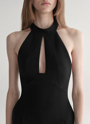 woman wearing black jumpsuit