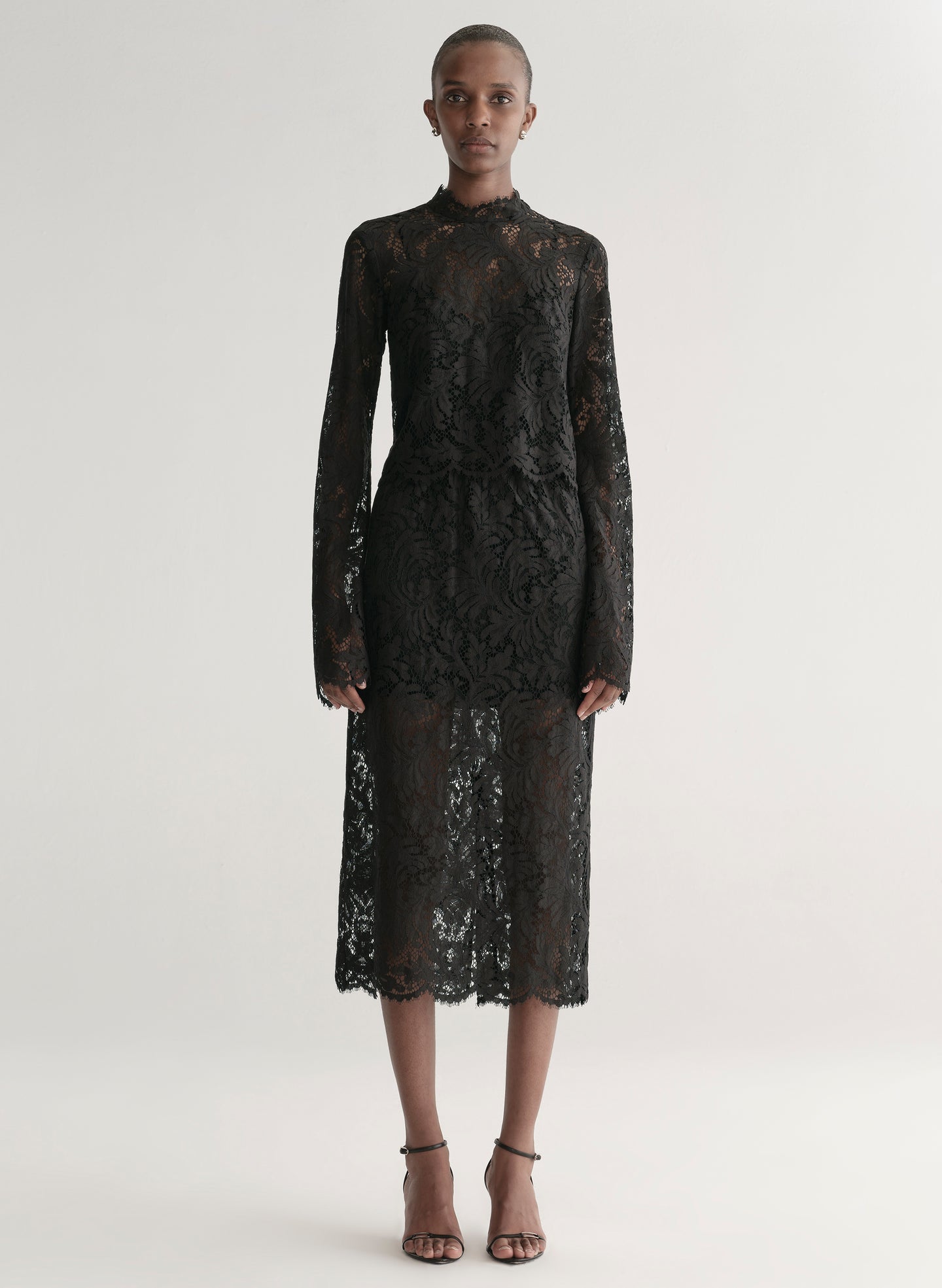 A.L.C. Women's Lydia Lace Midi Skirt Black A.L.C. Women's Lydia Lace Midi Skirt Black
