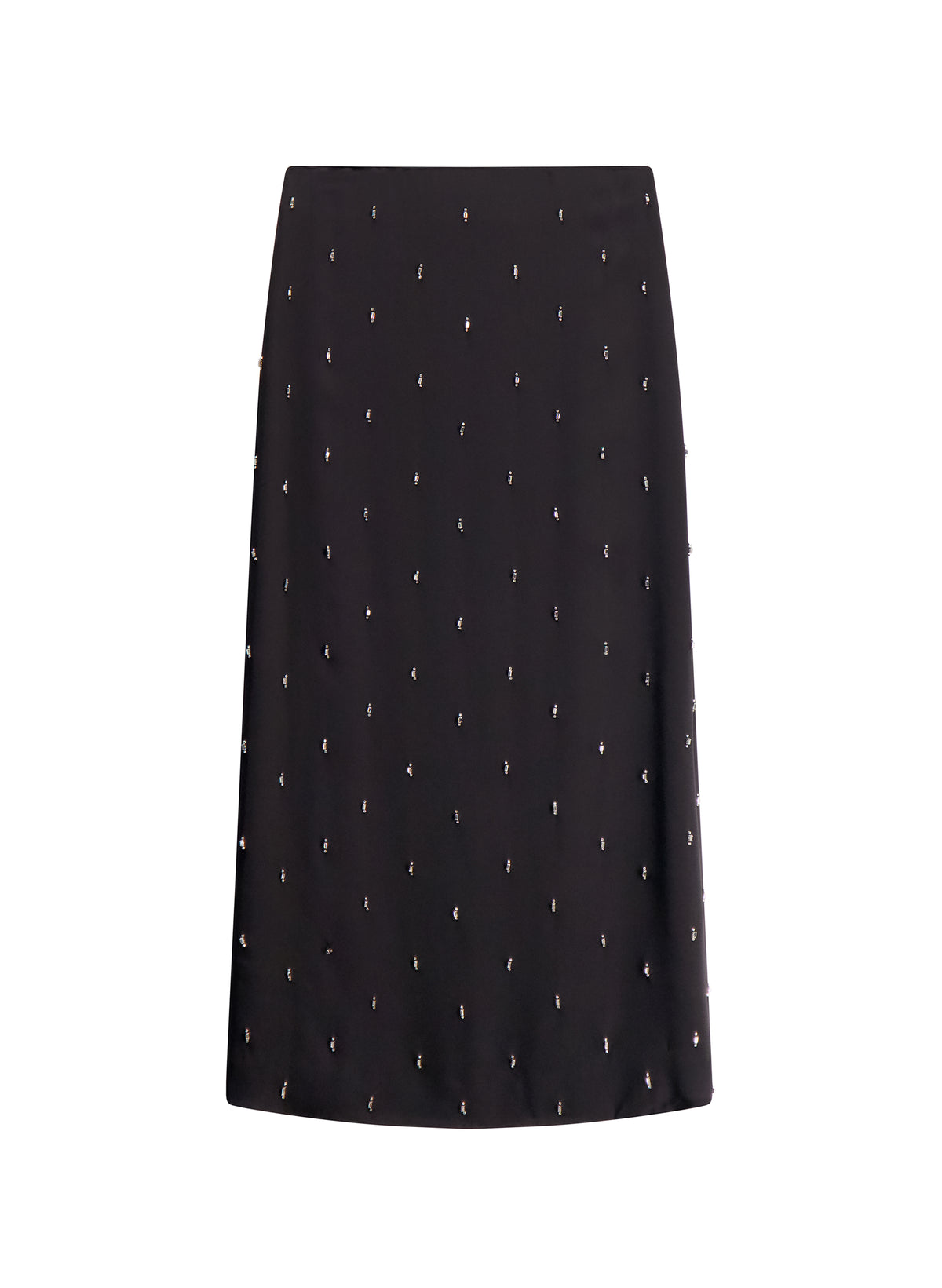 Maelle Embellished Silk Midi Skirt
