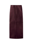 Marta Leather Midi Skirt
