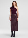 Marta Leather Midi Skirt
