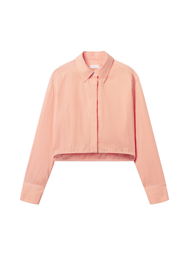 Maude Cropped Cotton Stripe