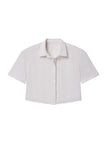 Mel Short Sleeve Linen Striped Shirt