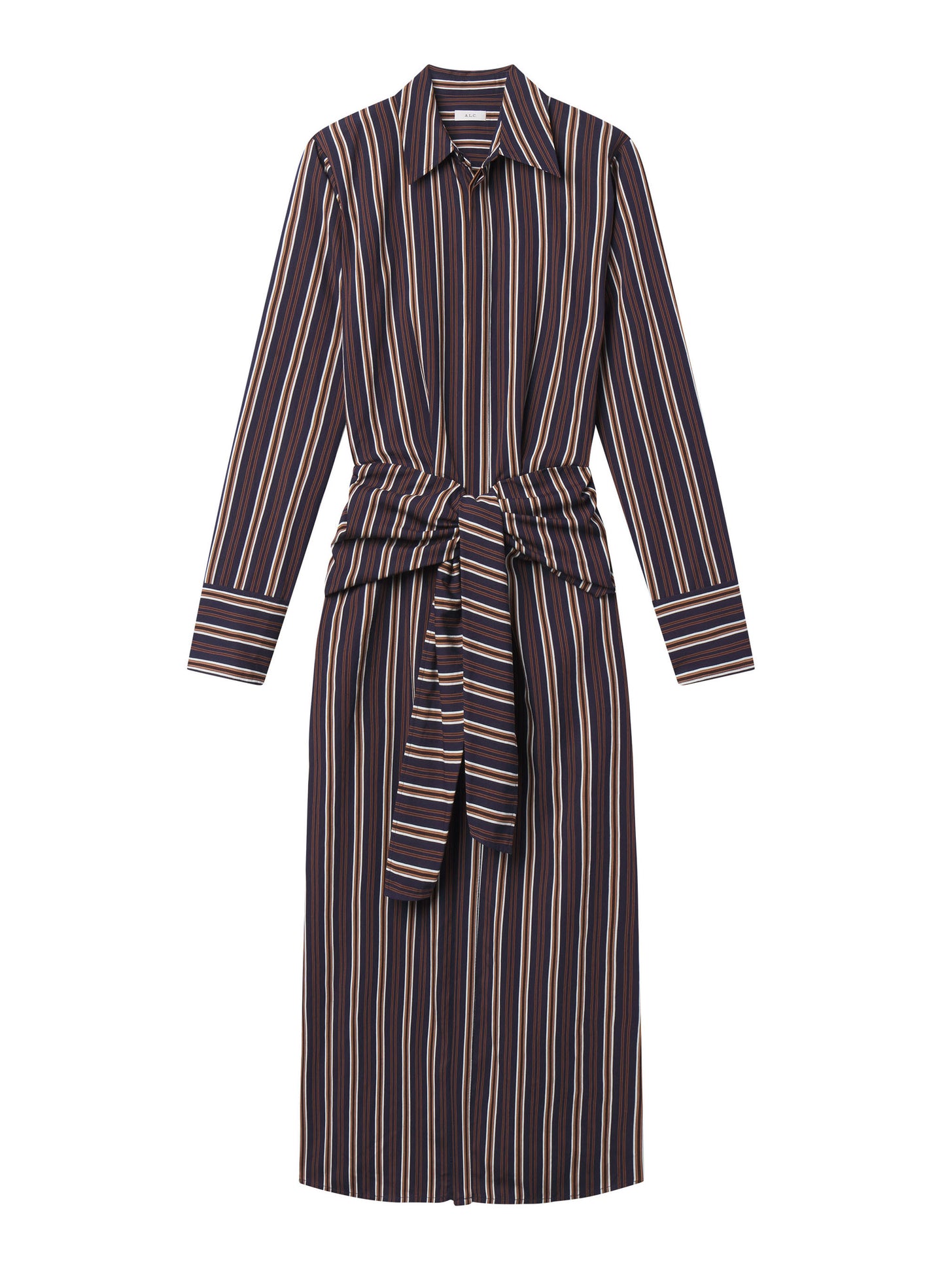 Mila Striped Midi Shirtdress | ALC LTD Mila Striped Midi Shirtdress | ALC LTD