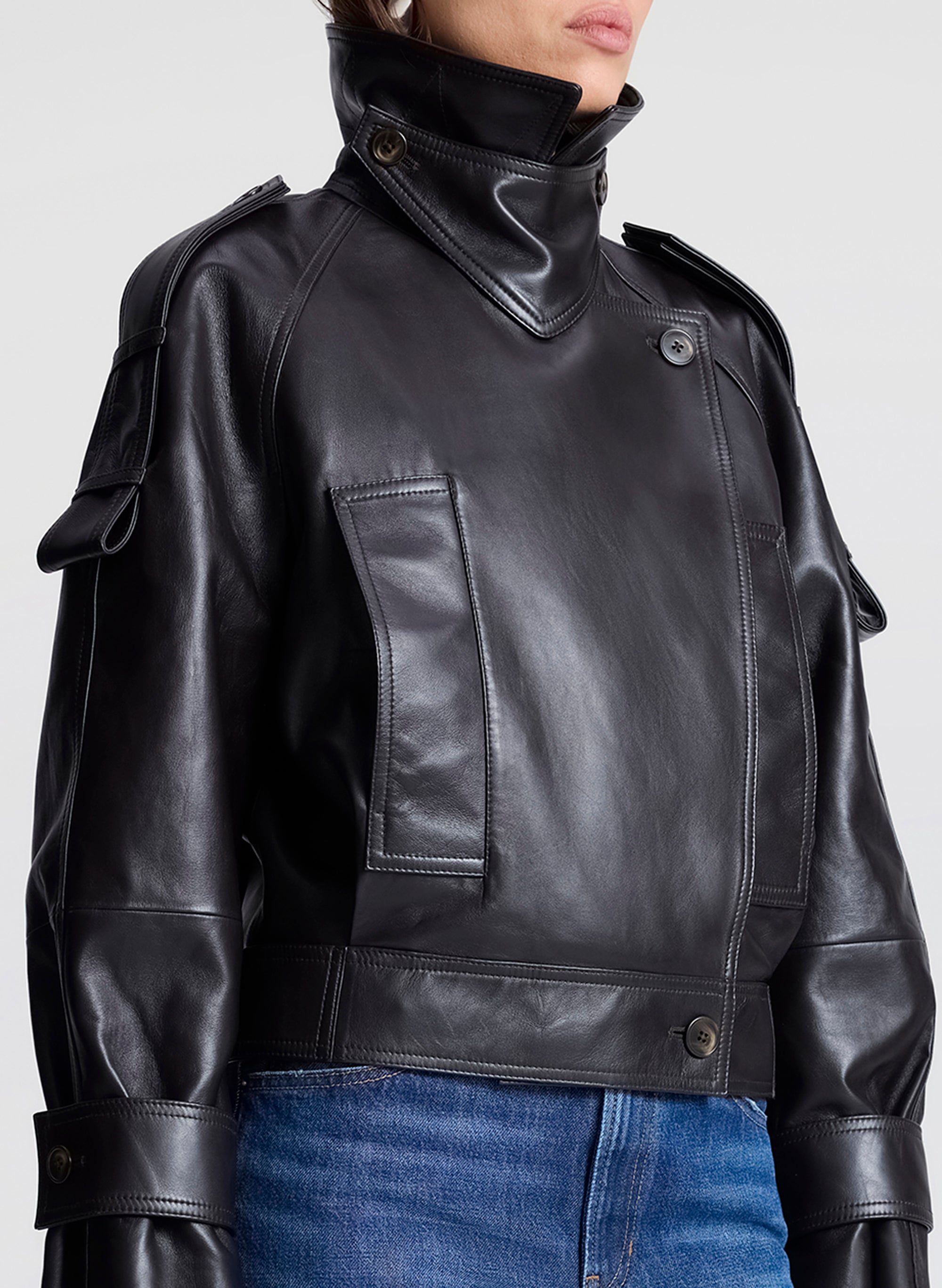 S*a様 超希少 25周年 RRL ADMIRAL LEATHER JACKET First Love Leather Jacket in Black Crocodile - Lisa Maree