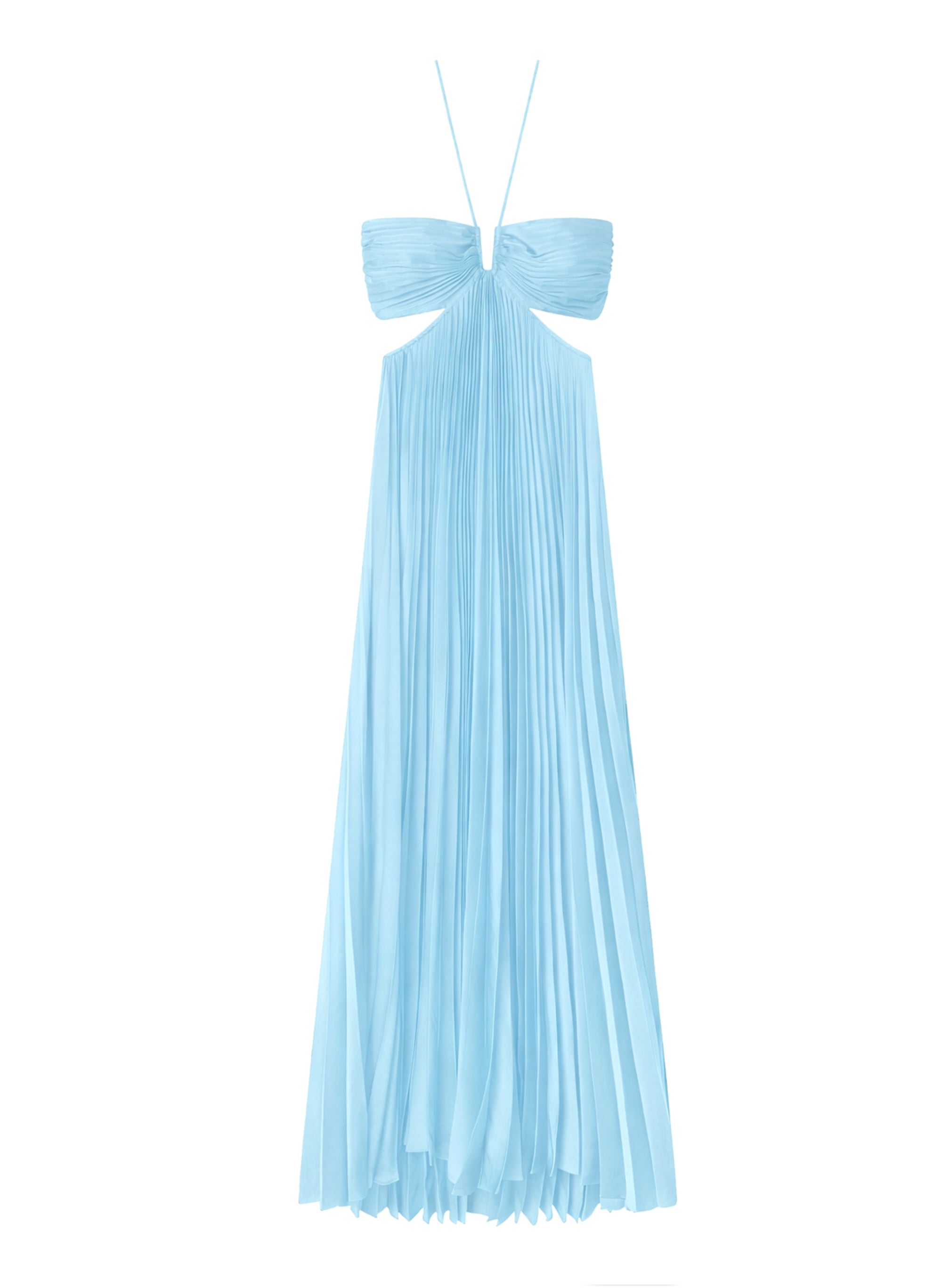 Moira Satin Pleated Maxi Dress | ALC LTD