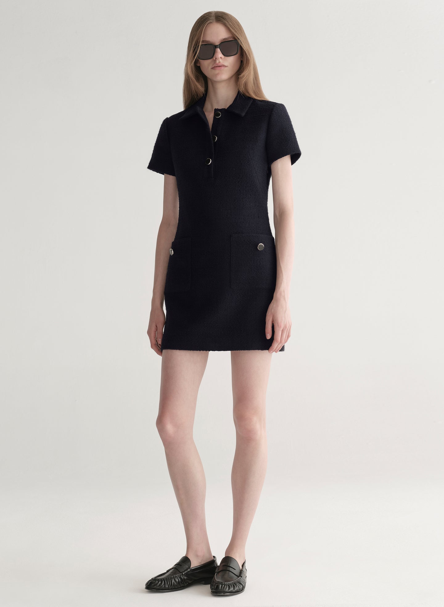 dark navy mini dress Trouble Navy Mini Dress - US 8