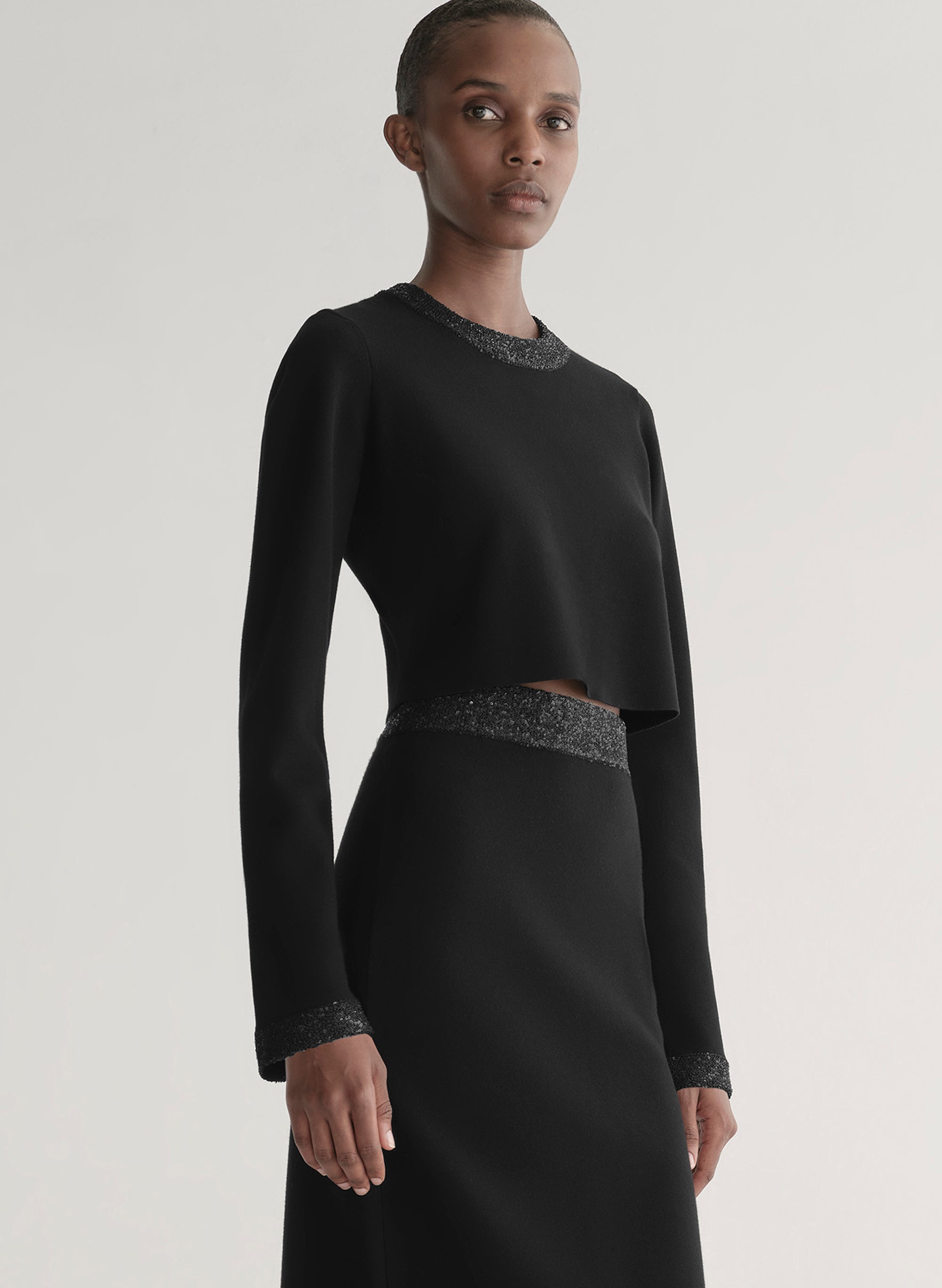 Marley Sequin Compact Knit Top | ALC LTD