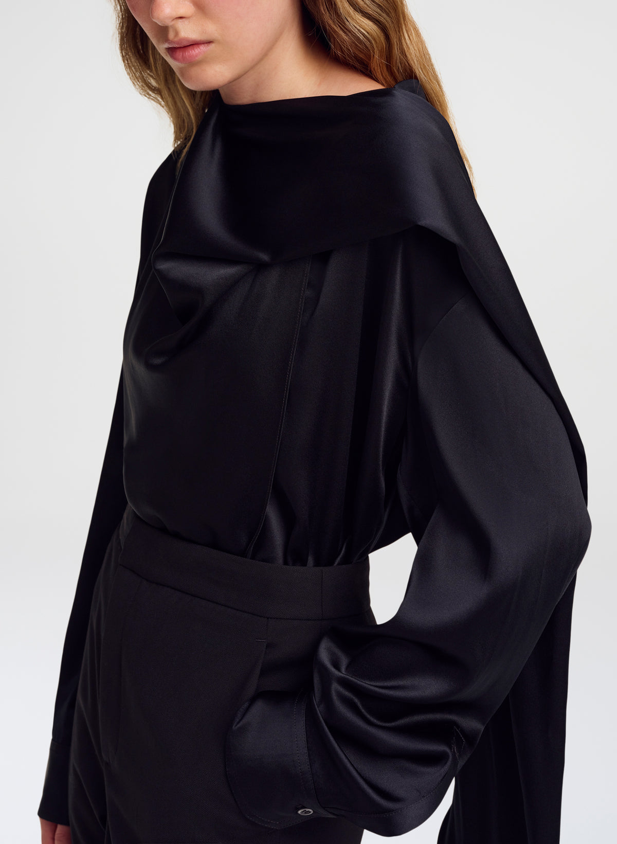 Nadine Silk Draped Top