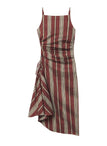 Naomi Striped Linen Midi Dress