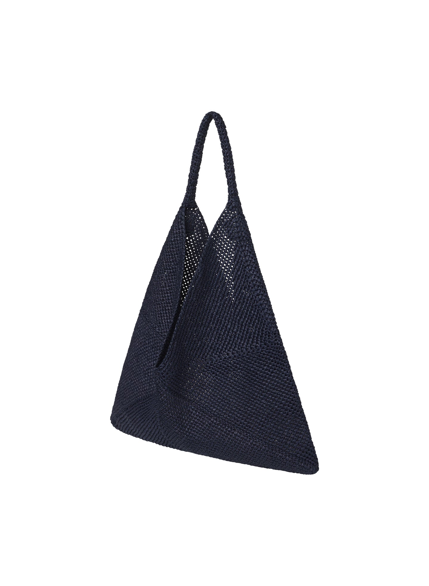 navy blue raffia tote