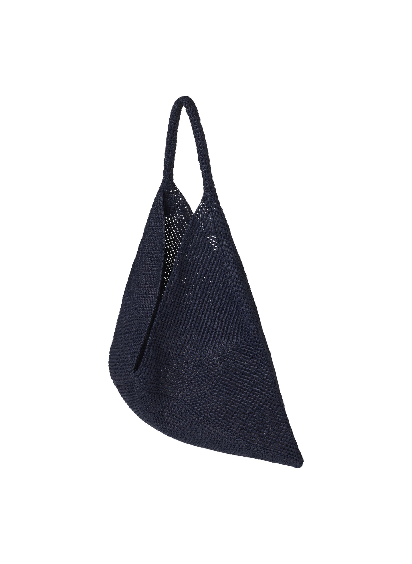 navy blue raffia tote