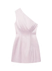 Naya One Shoulder Satin Mini Dress