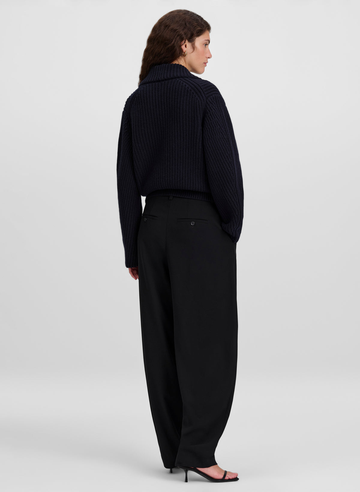 Naya Merino Shawl Collar Wrap Sweater