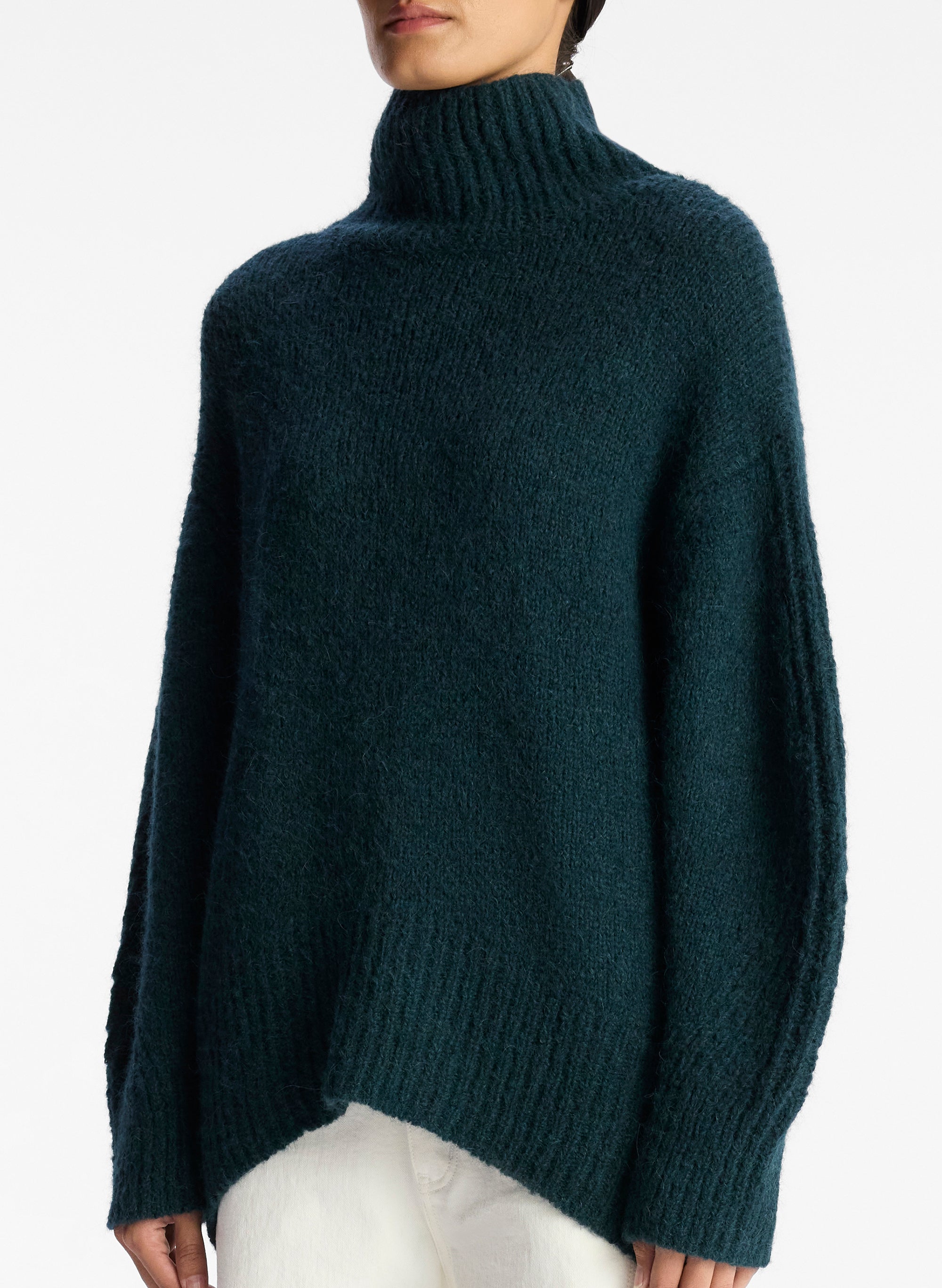 Deep shop teal sweater