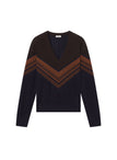 Nicole Fine Merino V-Neck Sweater