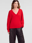 Nicole Fine Merino V-Neck Sweater